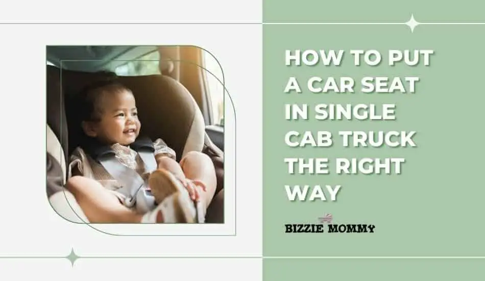 car seat in single cab truck